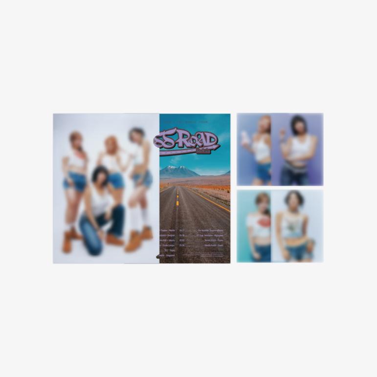 KISS OF LIFE 1st World Tour KISS ROAD L Holder & Poster Set