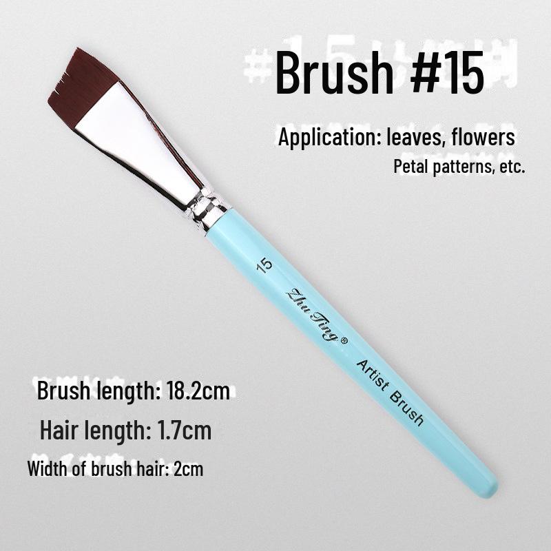 17-Piece Face Painting Brush Set for Various Artistic Techniques Like Line Work, Embossing, Blending, and More.