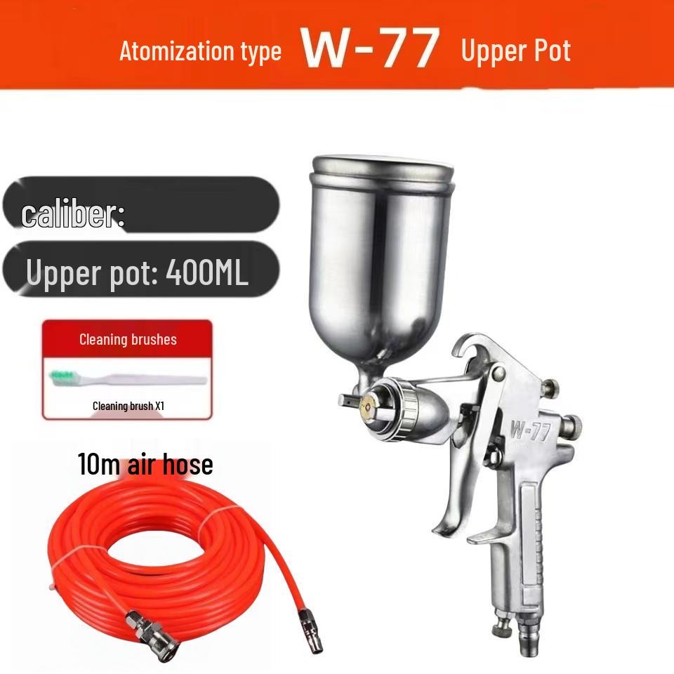 Paint Spray Gun W71/W77: Pneumatic Furniture & Car Primer and Latex Coating Tool