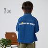 Soft Denim Cotton Boys' Shirt Jacket, Autumn/Spring 2026 Style, Children's Long-Sleeved Top