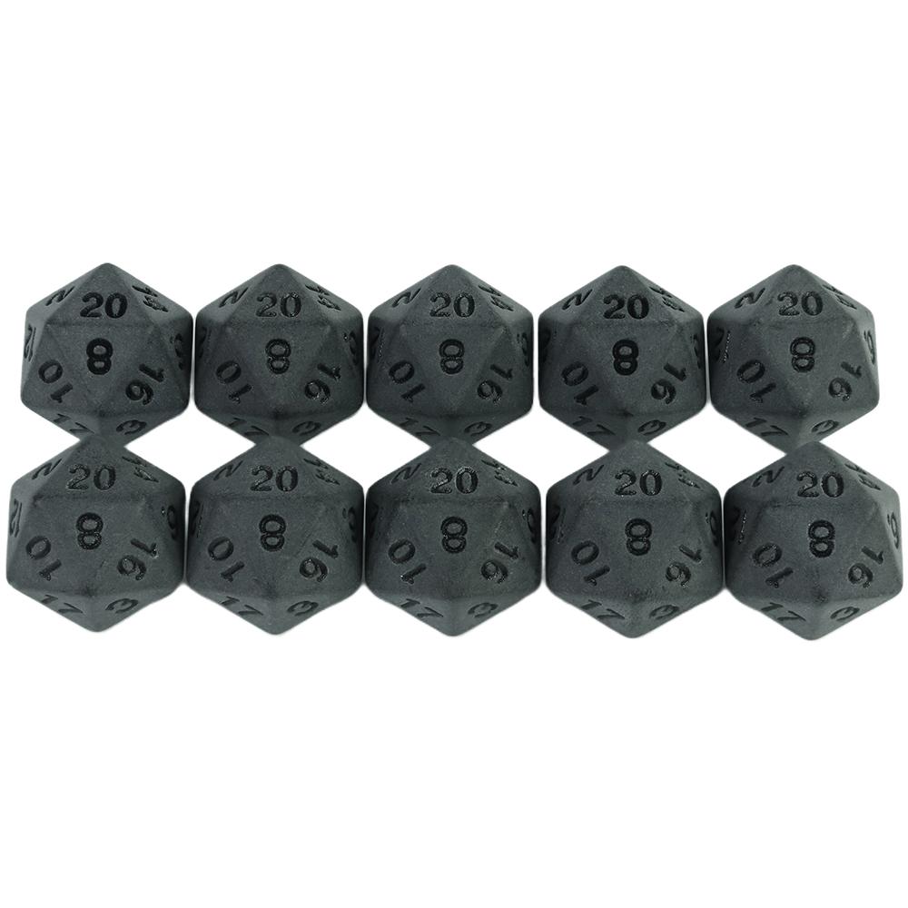 Black Dice D4-D20 Polyhedral Dice Set Club Game Dices 10pcs Role Playing Dices
