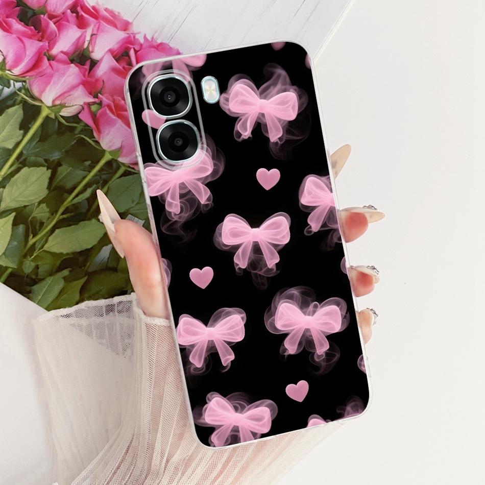 For OPPO A6X A6 A6T Pro 4G 5G Cute Flower Butterfly Cat Painted Case For Oppo A6 A6x A6T Pro 4G Soft Silicone TPU Phone Cases