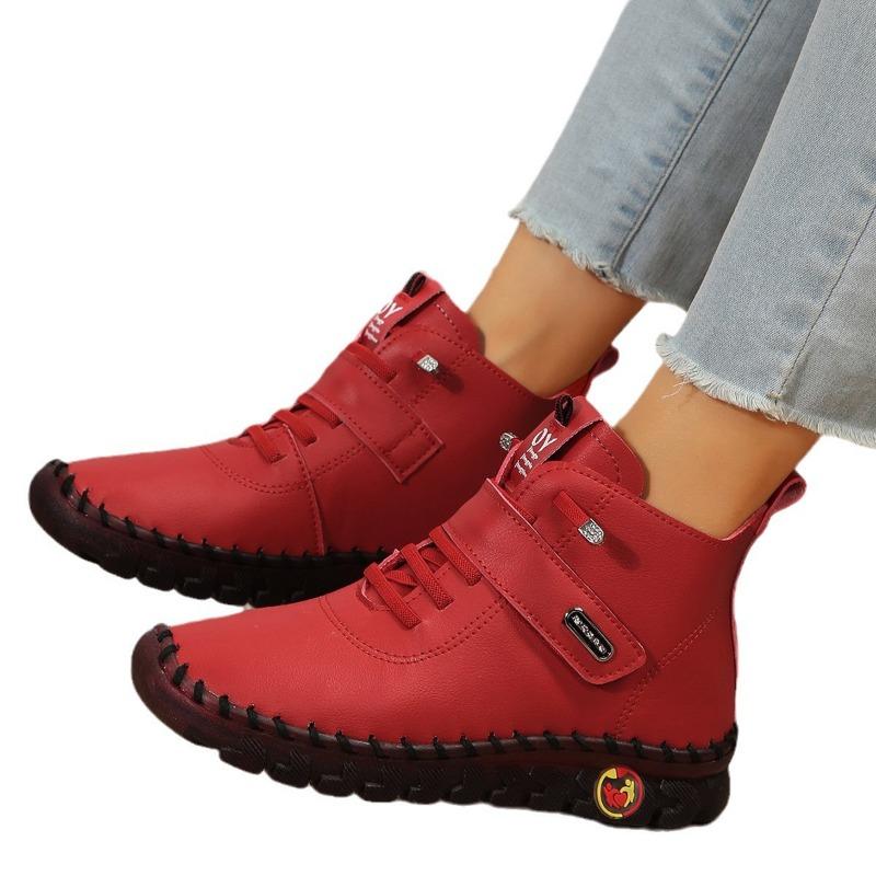 New large size winter cotton shoes velvet warm mother shoes cotton boots casual snow boots women wish