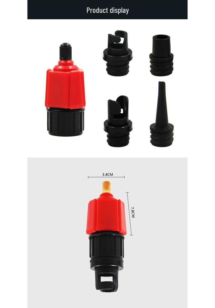 SUP Paddleboard Luftventiladapter für Autopumpe Schlauchboot/Kajak Düse