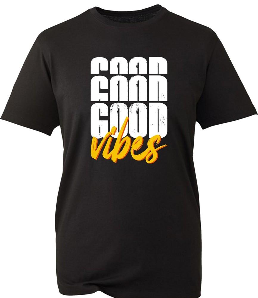 Good Vibes TShirt Positive Vibes Motivational Hippie Retro Unisex Gift Tee Top