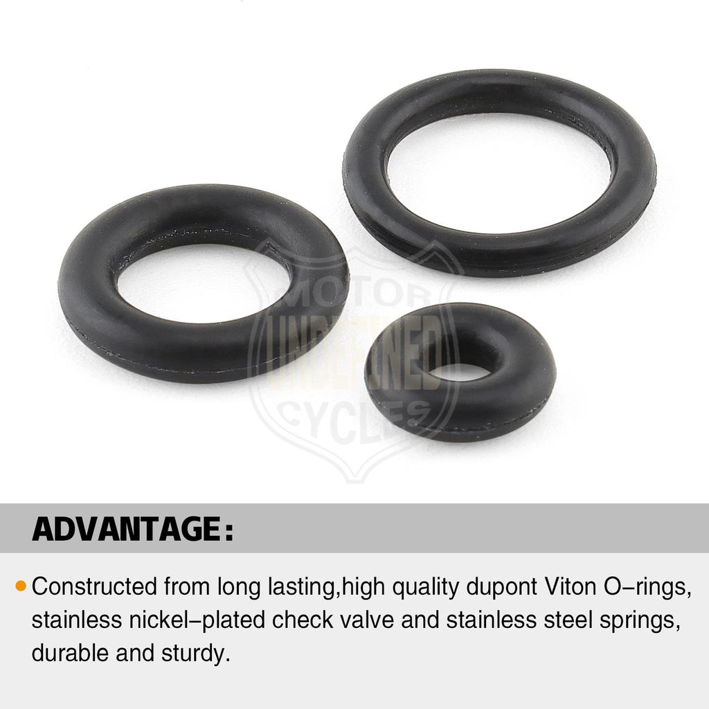Fuel Line Quick Disconnect Repair O Ring Kit For Harley Touring Sportster Dyna Softial With Delphi Fuel Injection 2001-2023