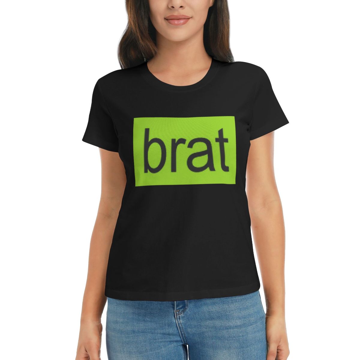 

Women TShirt Brat Charli Xcx Summer Short Sleeve Tees Crew Neck Cotton T Shirts Clothes Tops Streetwear 4XL