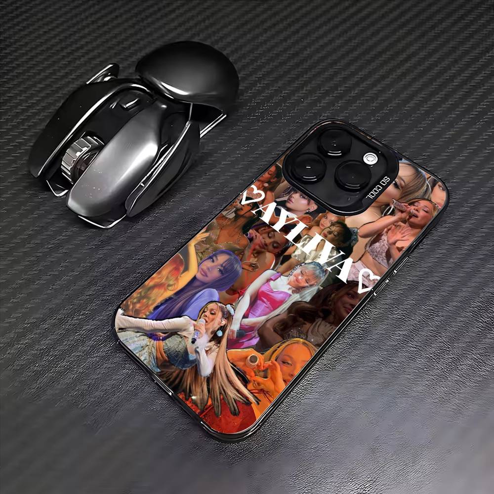 Singer A-Ayliva wallpaper Phone Case For iPhone17,16,15,14,13,12,11 Plus,Pro Max Colored Silver Plated Inside Cover