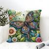Natural Animal And Colorful Floral Decorations Pillow Case Linen Pillow Case Sofa Home Decor Cushion Cover Cushion Cove
