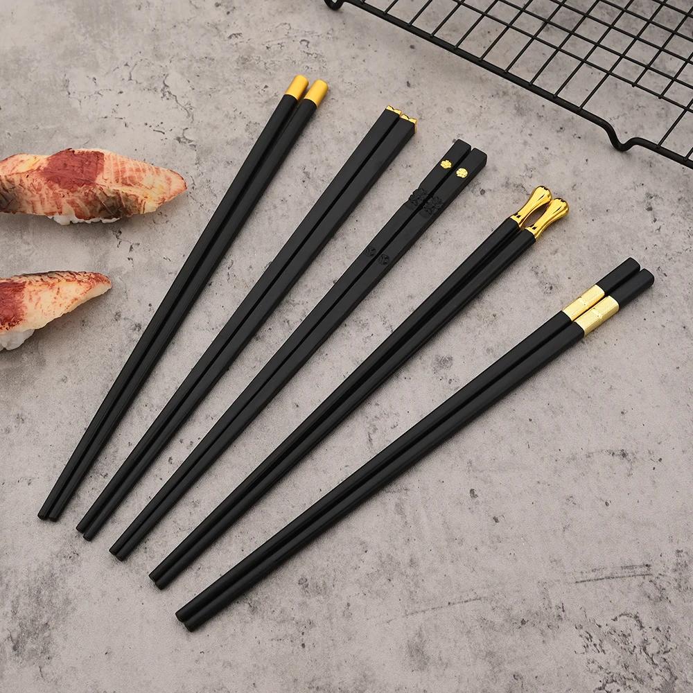 10 Pairs Chinese Japanese Chopsticks Sushi Sticks Korean Chopsticks Reusable Chop Sticks Kitchen Tableware Tool Accessories