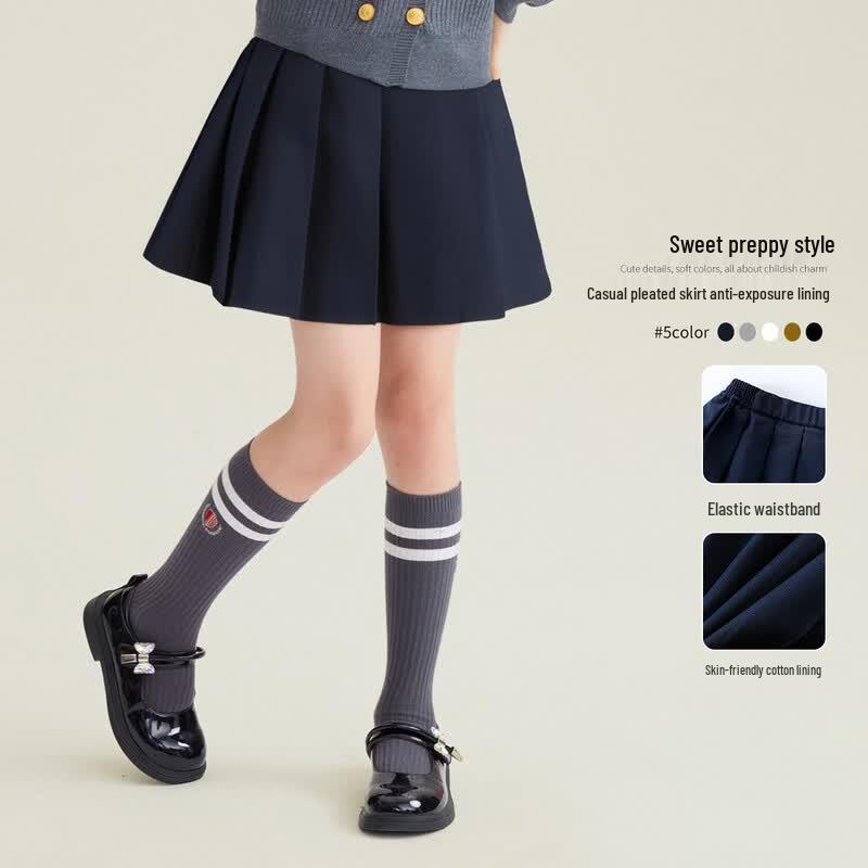 Girls JK Style Pleated Skirt 140