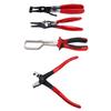 4 Pcs Hose Clamp Pliers Kit High Carbon Steel Ergonomic Fuel Line Pliers Set for Wiring Electrical Maintenance