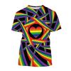 Summer Happy Pride Day Rainbow 3D Print T-Shirts Men Women Short Sleeve T Shirt Oversized Harajuku Y2k Tees Tops Kids Clothing