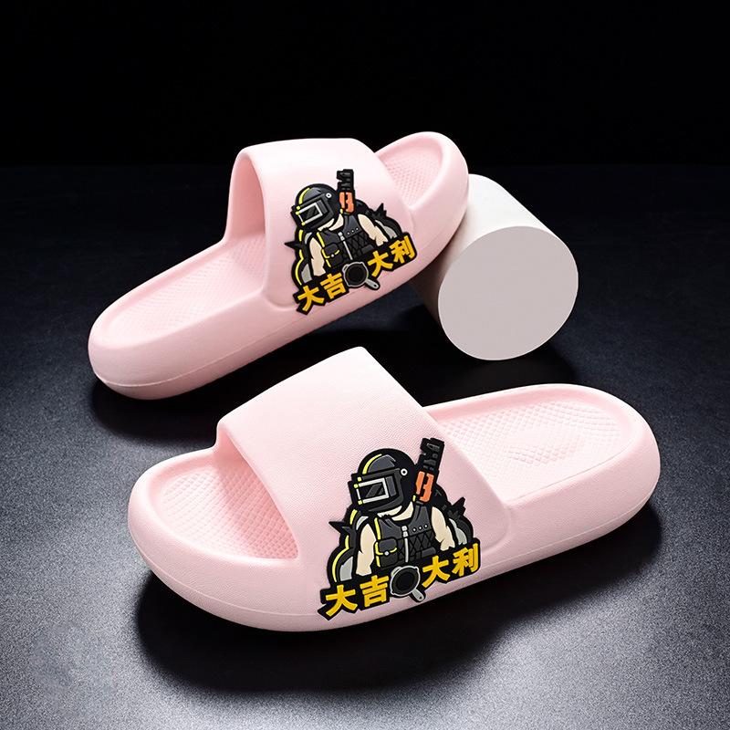 Indoor Lightweight Boys Slippers With Cute Cartoon Style Nonslip Soft Eva Shoes Summer