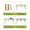 Outdoor Foldable Aluminum Table and Chair Set - Portable Picnic and Camping Roll-Up Table