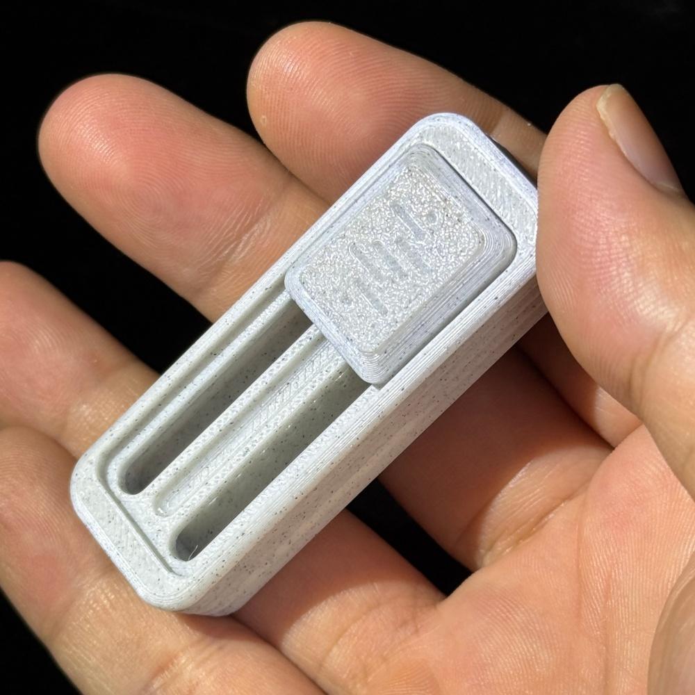 Creative 3D Printing process EDC Fidget Slider Push Card Stress Reliever Office Toy for Adults Anxiety ADHD Exquisite Gift