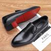 Red Sole Dress Shoes for Men Business Office Men Loafers Male Flats Driving Shoes Casual  Slip-On Wedding Leather Shoes