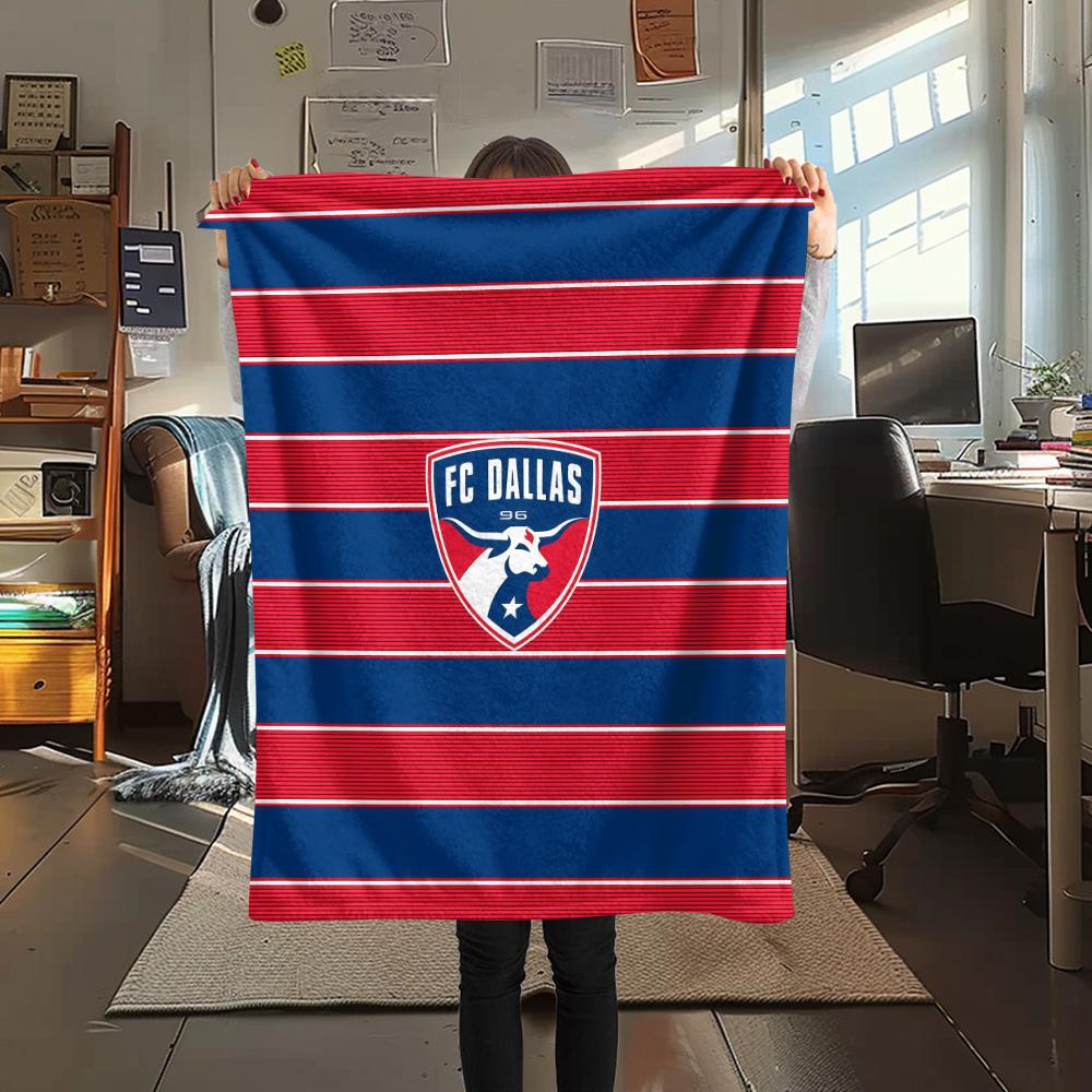FC Dallas Flannel Blanket, High quality Comfortable for All Seasons, Home Decor, Warmth and Comfort