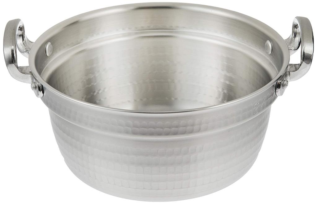 Akao Aluminum DON Hammered Round Pot 24cm Aluminum Alloy, Handle (Aluminum Die-cast) Japan AEV02024