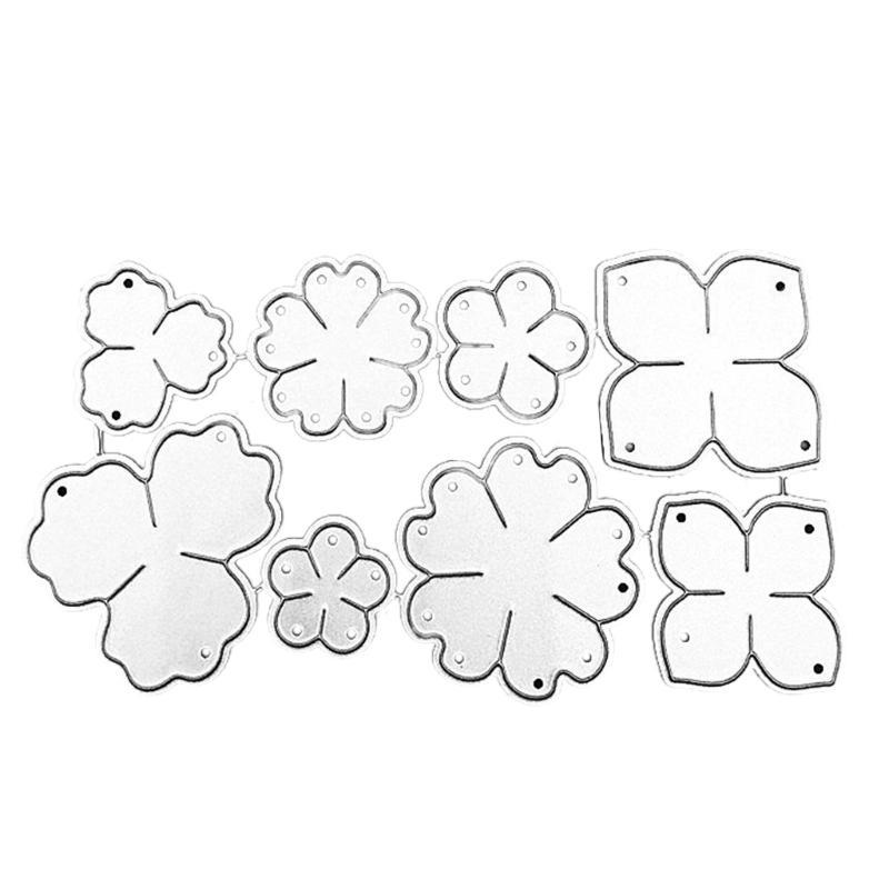Troqueles de Corte con Estampado de Flores Troquelados de Flores Plantilla para Hacer Tarjetas de Cumpleaños Scrapbooking DIY Álbum Manualidades con Papel