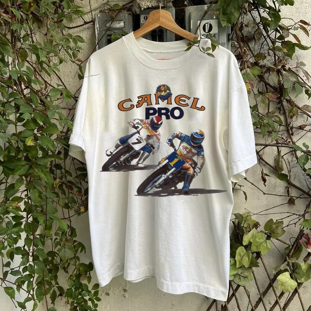Retro VINTAGE 1992 CAMEL PRO Unisex Black S-235XL Shirt 20D1926 Unisex T-Shirt S