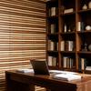 2 Pcs Peel And Wood Grating Stripe Stick Backsplash Tile Self-Adhesive Wallpaper Faux