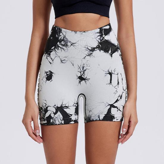 Short de Yoga, élasticité fine, contrôle du ventre, teinture creuse, sans couture, séchage rapide, haut Anti-exposition, fesses