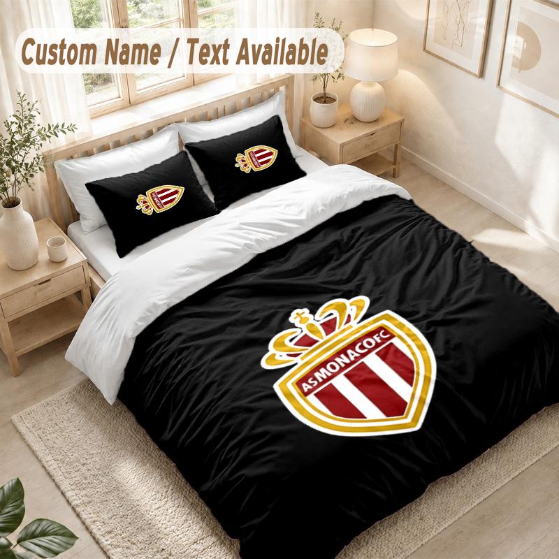 As Monaco Bedding Set, 1 Duvet Cover & 2 Pillowcases Soft Comfortable Bedroom Home Textile Decor