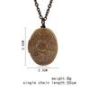 Fajewellery Vintage Carved Flower Locket Photo Pendant Necklace for Women, Metal