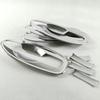 For Renault Kadjar 2016 2017 2018  Car Styling Exterior Door Handle Door Bowl Frame Cover Trim Protector Silver Chrome