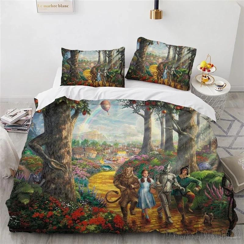 3D Cartoon Film Aladdin Duvet Cover Set HD Comforter Cover for Kids Bedding Sets Bedclothes Bedroom Decor