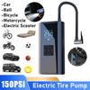 Car Air Pump Auto Electric Air Compressor LED Light Tire Inflator Portable Car Inflator Pump for Car Motorcycle Bicycle Ball