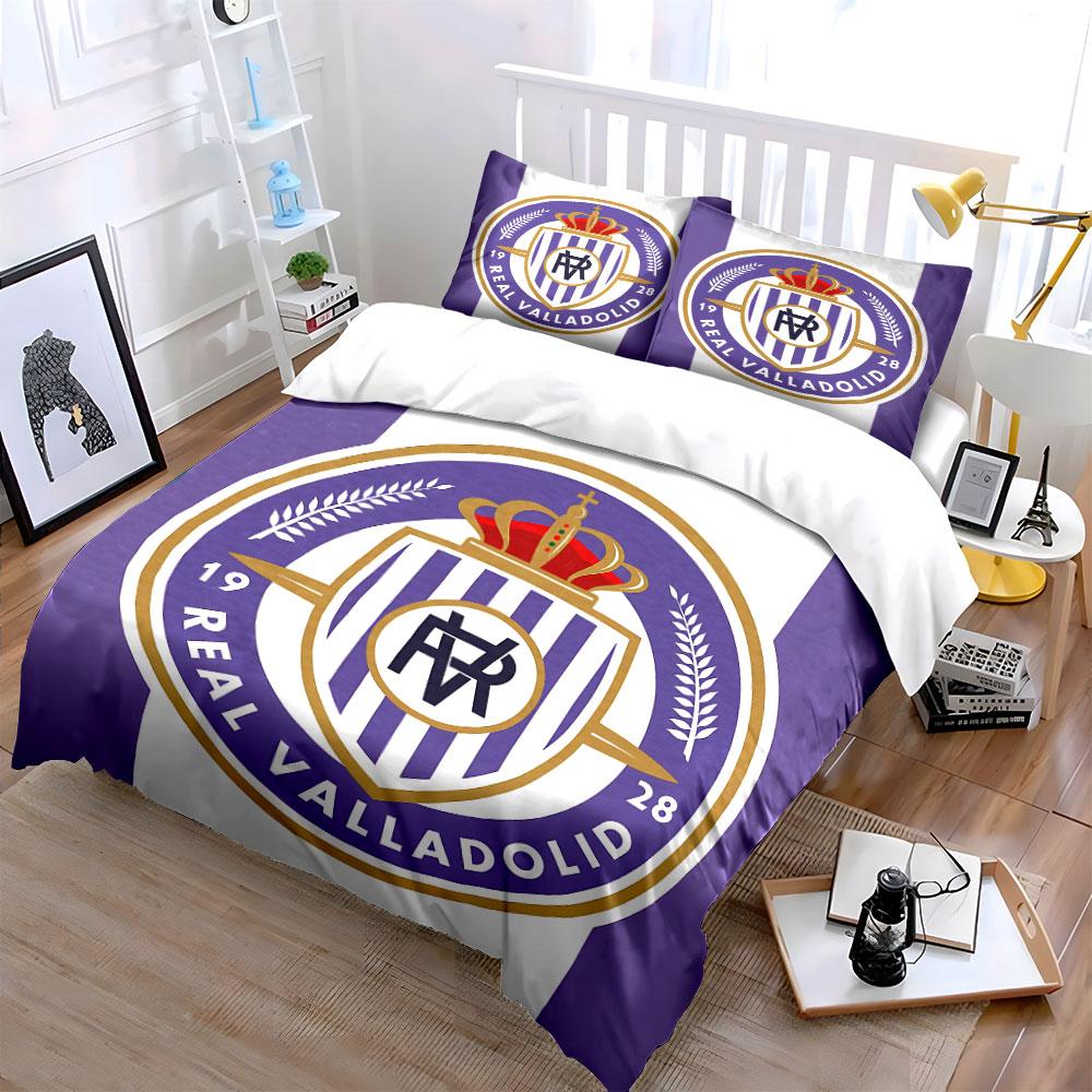 Purple Real Valladolid Logo Bedding Duvet Cover Set Duvet Cover Pillowcases (1*Duvet Cover 2*Pillowcases, without duvet insert)