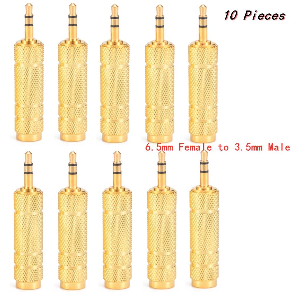 6.5 mm Male to 3.5 mm Headphone Adapter FemaleWear-resistant Jack Converter Audio Plug Easy Installment Gold Plating ProcessGood product