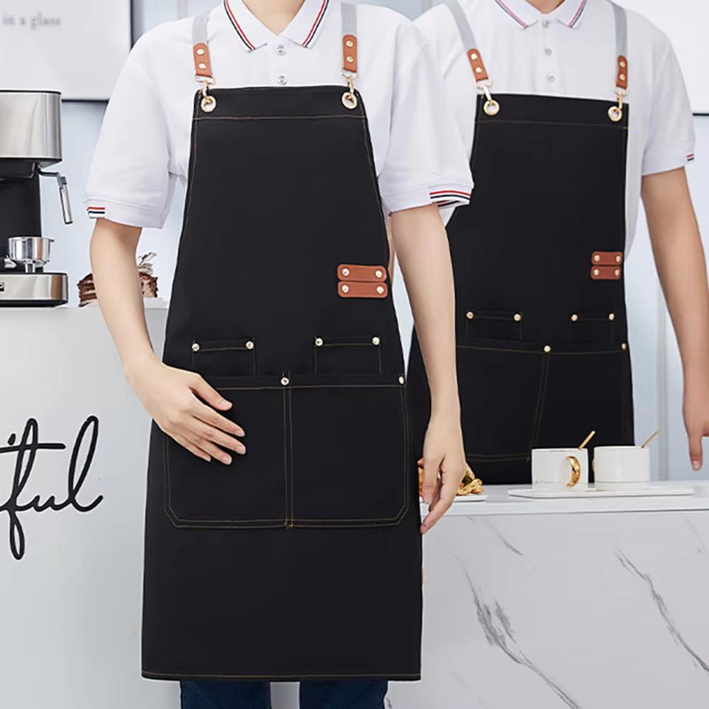 Home Canvas Apron Custom Catering Milk Tea Shop Flower Shop Supermarket Cake Shop Special Work Clothes