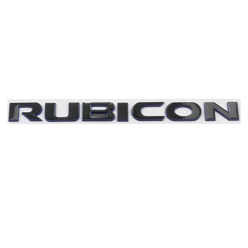 Car Metal Rubicon Trunk Fender Door Logo Badge Emblem Decals Sticker For Jeep Wrangler Unlimited TJ JK TJ YK JL XJ Accessories ALU1