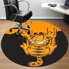 1pc Garfield Cat Office Round Area Rug, Indoor Mat Suitable For Office,Bedroom Living Room Home Decor, Room Deco a0926079