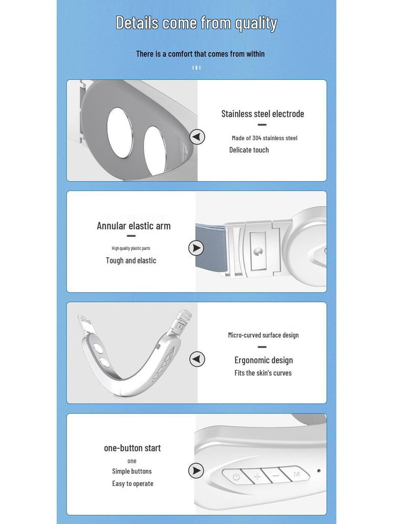 V-Shaped EMS Microcurrent Face Slimming and Shaping Massager