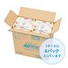 Elleair Kitchen Towel Super Absorbent Double Roll 100 Cuts x 16 Rolls Rolls x 4 Pulp Limited Case (4 Packs) 100% [Half Case] [EC Quantity]
