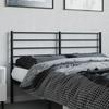VidaXL Tête de lit métal noir 160 cm 352354