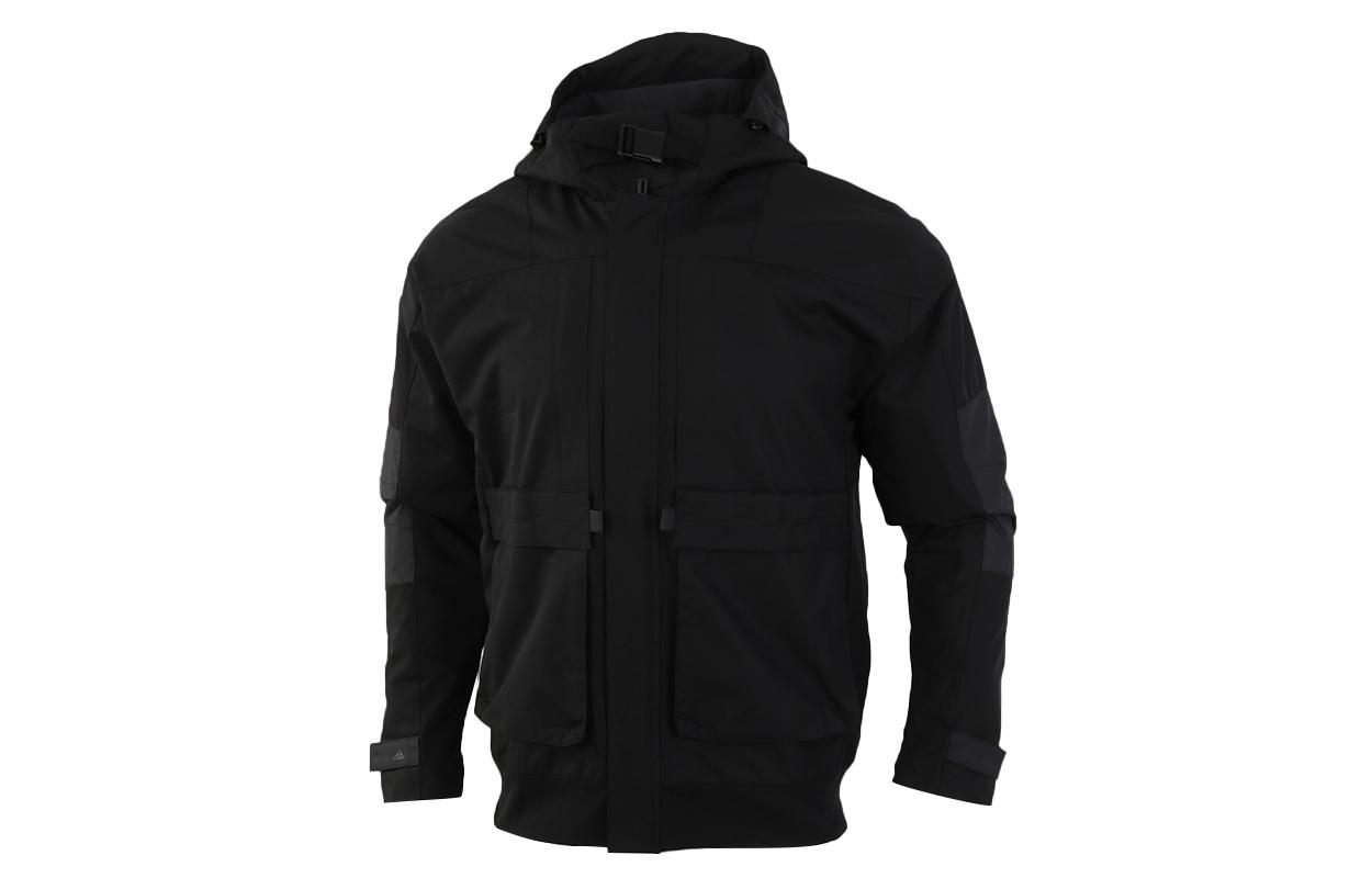 Adidas Th Jkt Func Workwear Fleece Lined Casual Sports Hooded Jacket Winter Men s Black GM4397 L