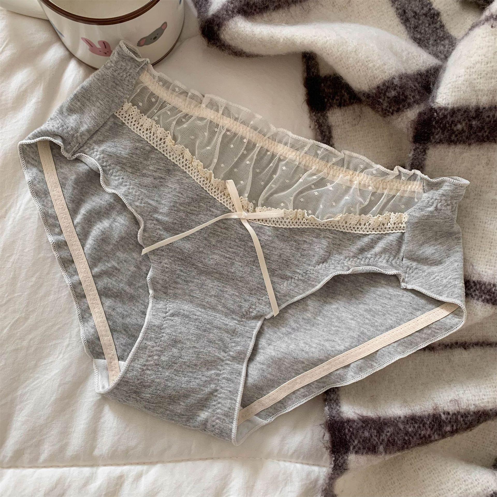 

Женское кружевное нижнее белье Удобное женское кружевное нижнее белье Женское нижнее белье из чистого хлопка XL серый