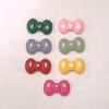 100Pcs Colorful Resin Bowknot Charms Cabochons Bow Tie Embellishments for Hair Clips Photo Frames Scrapbooking DIY Crafts Making