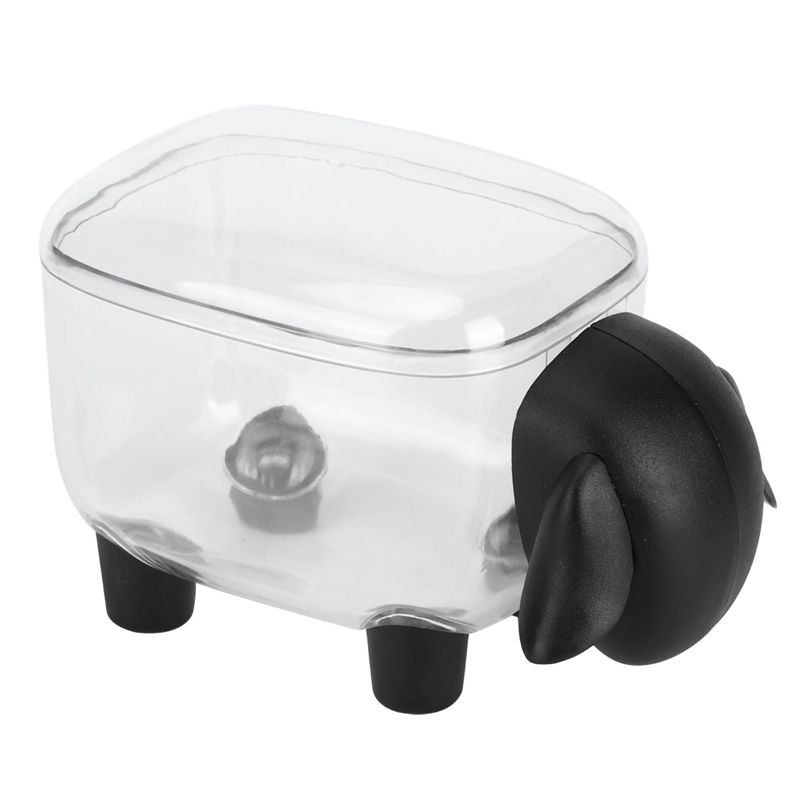 

Cute Cartoon Stationery Cotton Swab Makeup Cotton Storage Box Holder Organizer (Black Sheep)