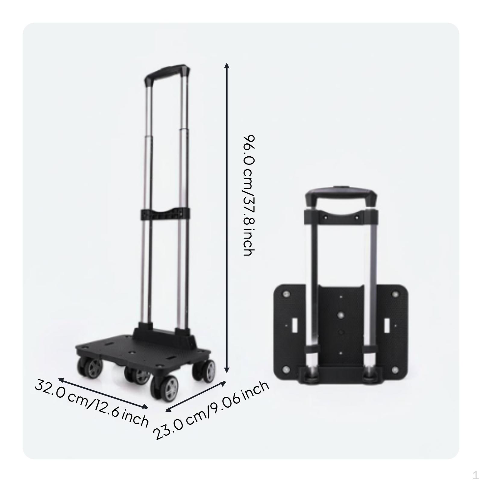 Luggage Cart, Foldable Hand Aluminum Alloy