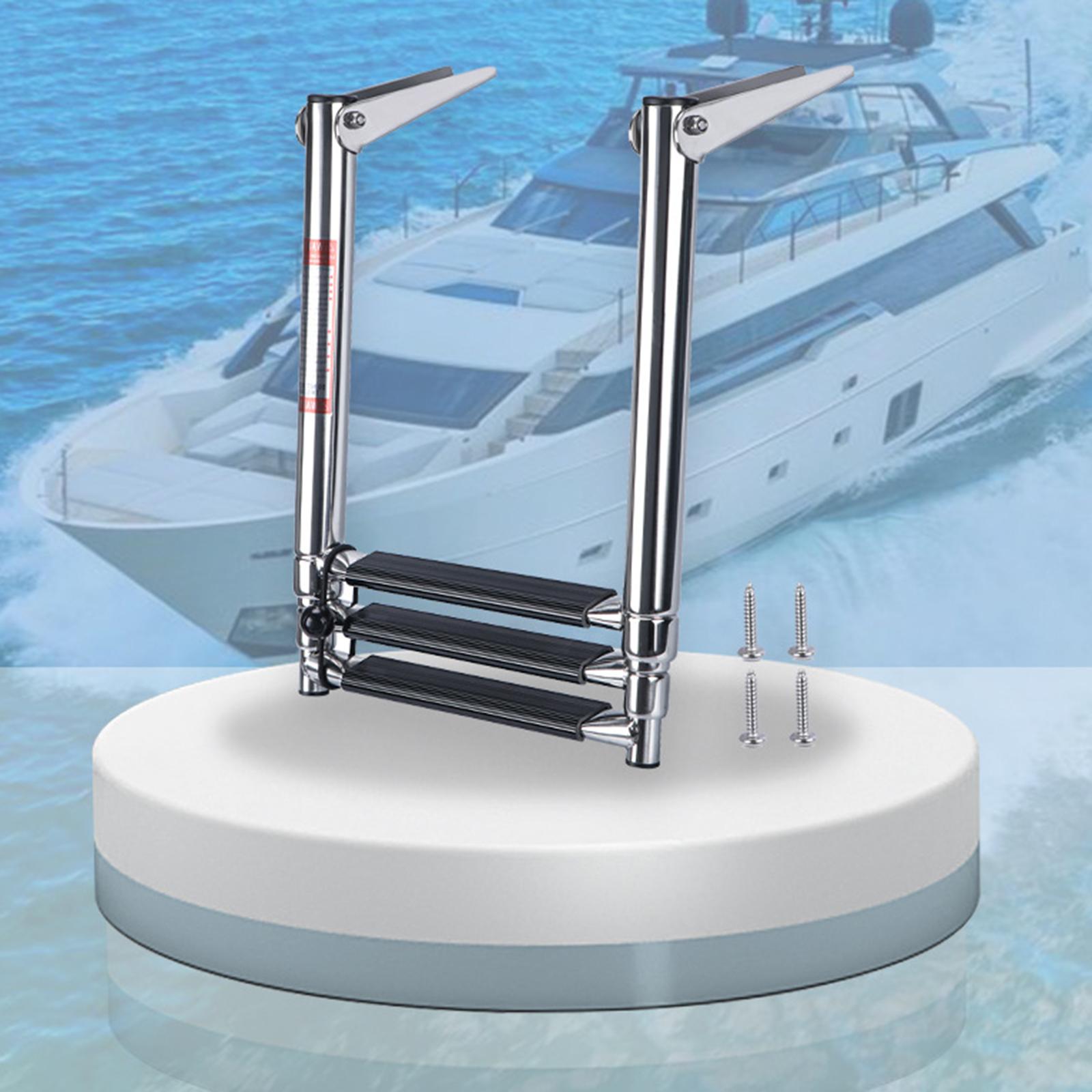 

Functional Telescopic Boat Ladder Serving As Boarding Step And Swimming Platform Offering 200kg Capacity For Water Adventures 1