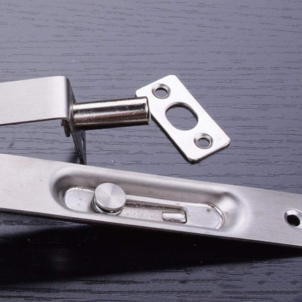 2 Pack Door Flush Bolt Stainless Steel Security Door Guard Concealed 4 Inch 6 Inch 8 Inch Door Buckle Concealed Latch