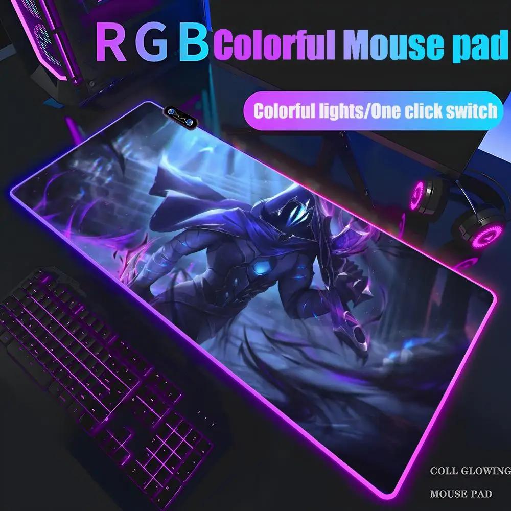 Omen valorant Mouse Pad RGB Mousepad da Gioco Grande Pad LED Tappetino da Scrivania per PC Tappetino Luminoso per Mouse Tappetini Grandi per Tastiera Tappeto da Tavolo Con