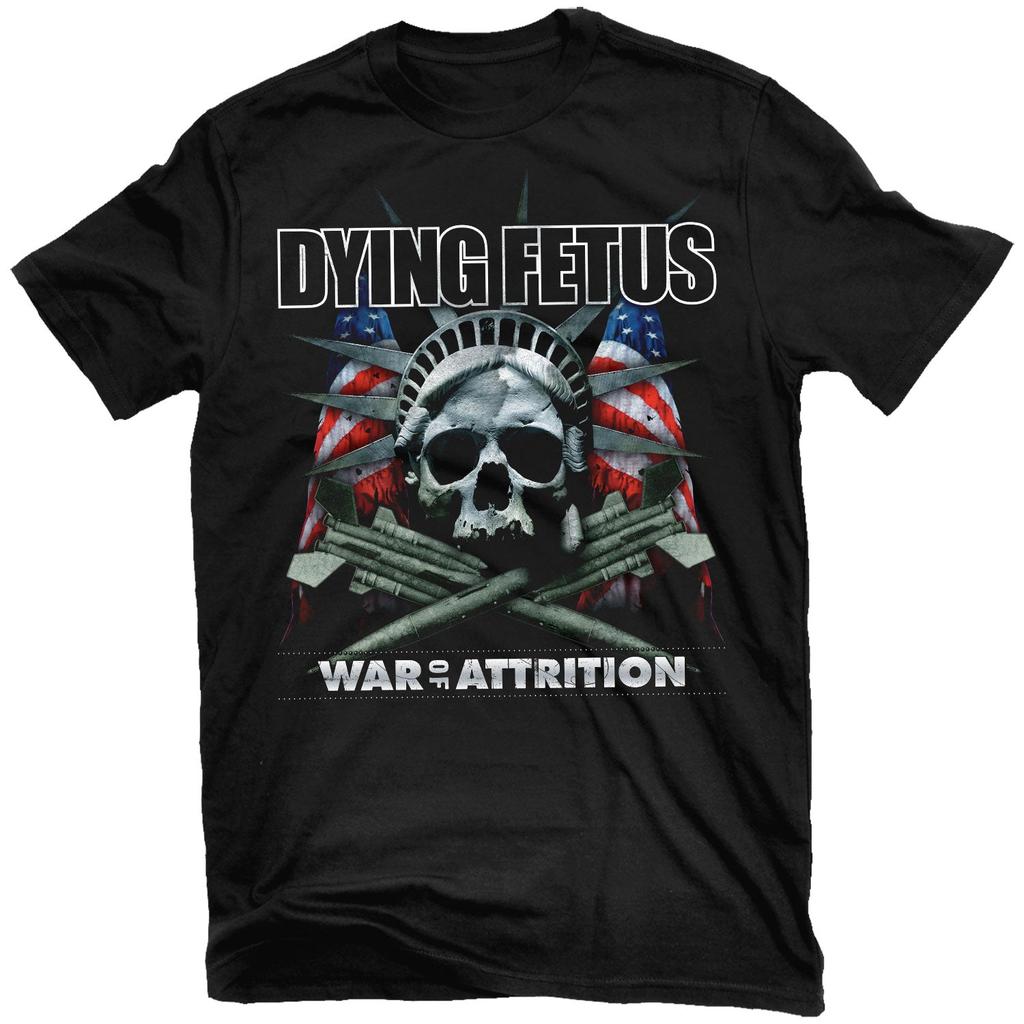 Dying Fetus Descend Into Depravity Rock Band Summer Casual TShirt Unisexs and Womens Luxury Brand Top