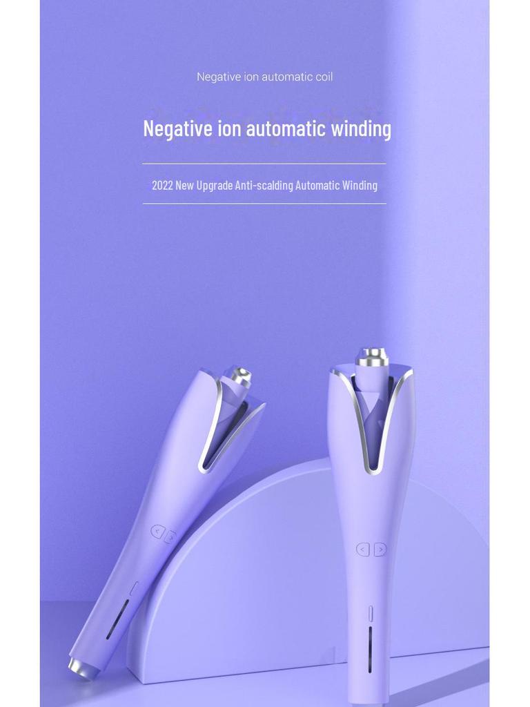 Minhuang Automatic Curling Iron - Large Curl, Rotating, Negative Ion, Anti-Scalding, Hair-Friendly, Lazy Perm.